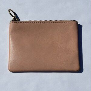 Madewell Small Zip Pouch - Light Tan/Beige